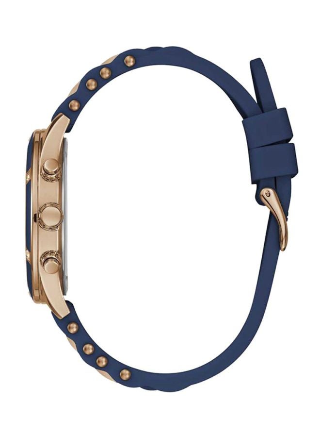 GUESS Women's Water Resistant Analog Watch W1234L4 - 42 mm - Blue/Gold - Image 3