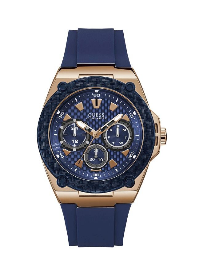 GUESS Men's Water Resistant Analog Watch W1049G2 - 45 mm - Blue - Image 1