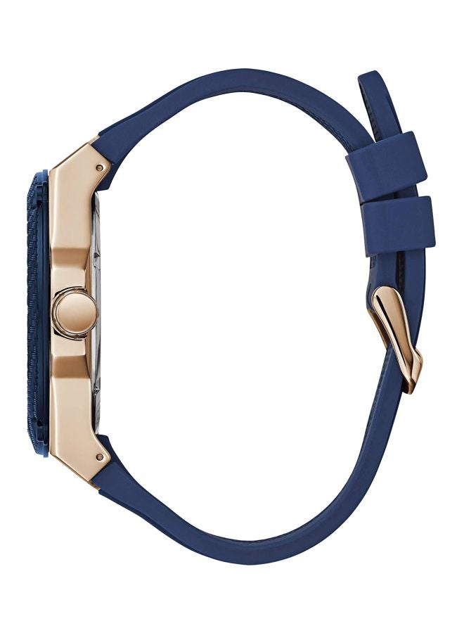 GUESS Men's Water Resistant Analog Watch W1049G2 - 45 mm - Blue - Image 3