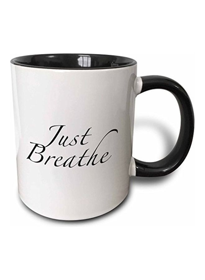 3DROSE 3D Painted Coffee Mug White/Black