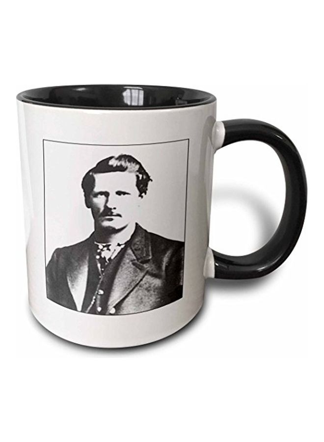 3DROSE 3D Painted Coffee Mug White/Black