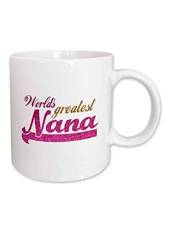 3DROSE Worlds Greatest Nana Ceramic Mug Multicolour - Image 1