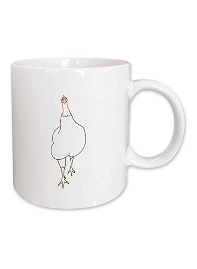 3DROSE 3D Painted Coffee Mug White/Black - Image 1