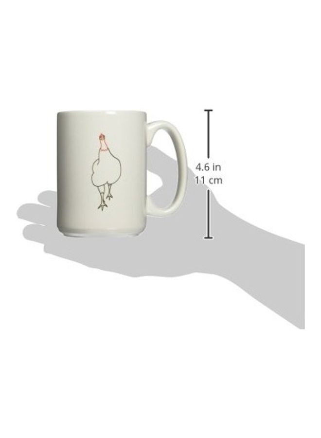 3DROSE 3D Painted Coffee Mug White/Black - Image 2