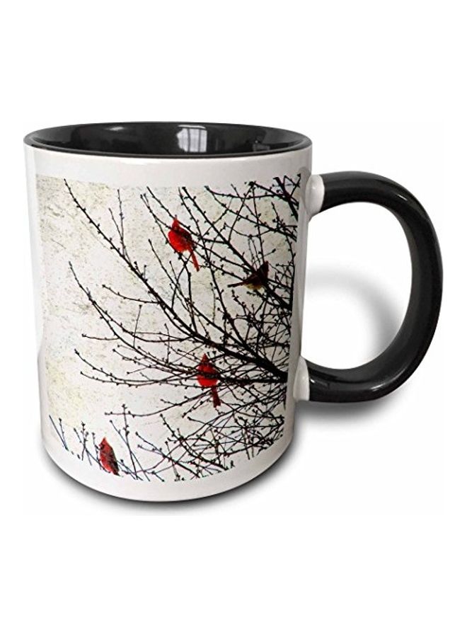 3DROSE Cardinals Photographed Mug Multicolour
