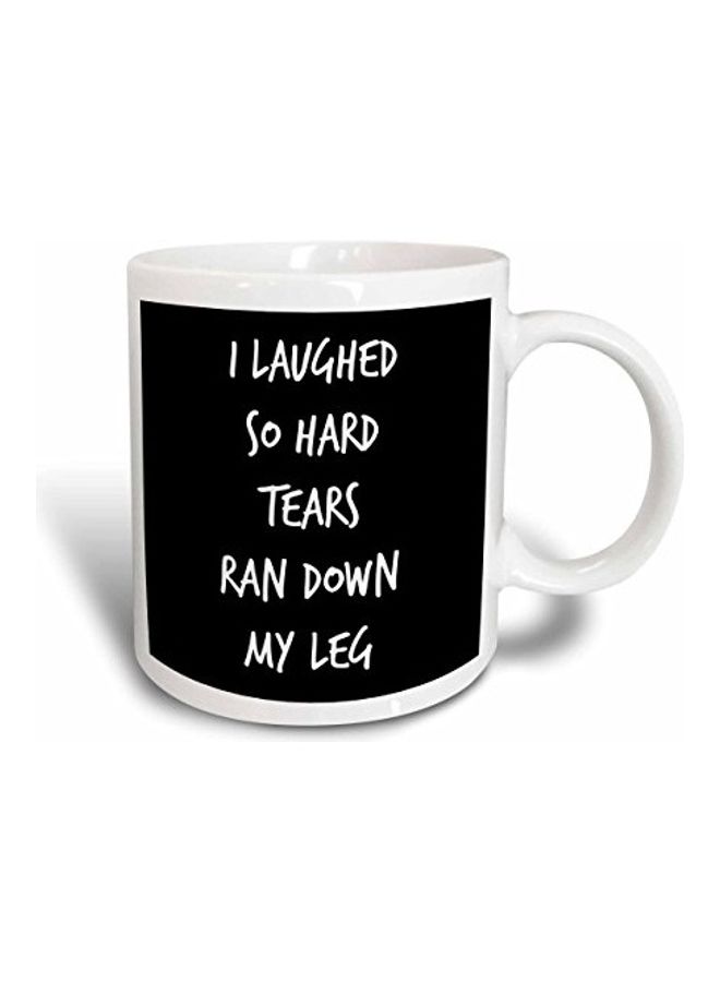 3DROSE High Gloss Finish Printed Mug White/Black