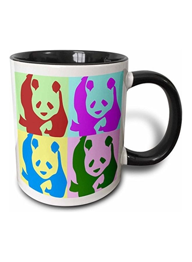 3DROSE Colorful Pandas  Mug Multicolour