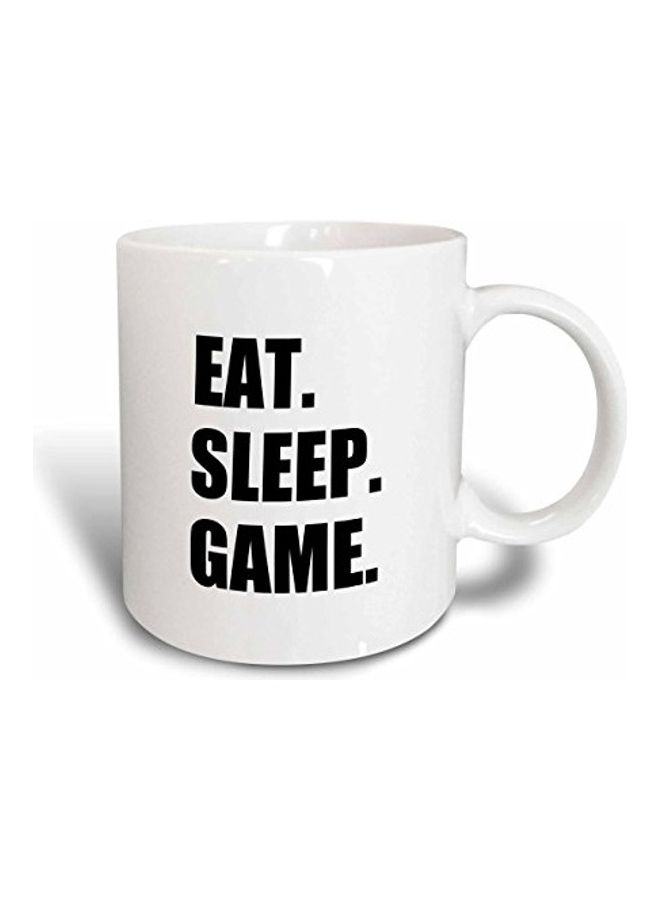 3DROSE Printed Ceramic Mug Black/White