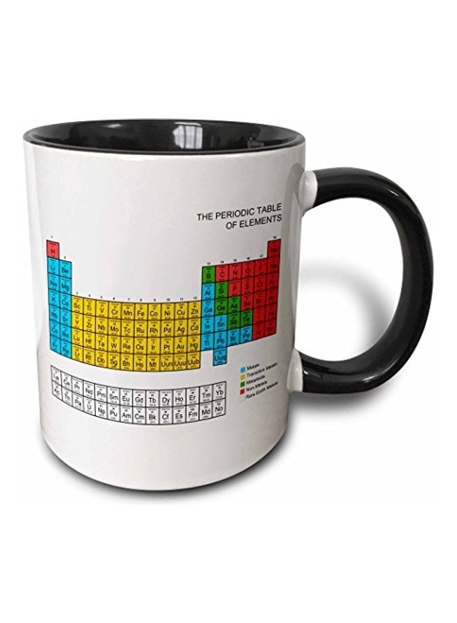 3DROSE Two Tone Black Mug Multicolour