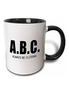 3DROSE Always Be Closing Mug Black/White 