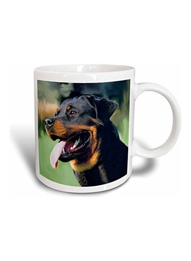 3DROSE Rottweiler Two Tone Mug Multicolour