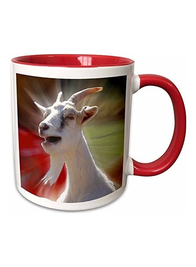 3DROSE Funny Talking Goat Mug Multicolour