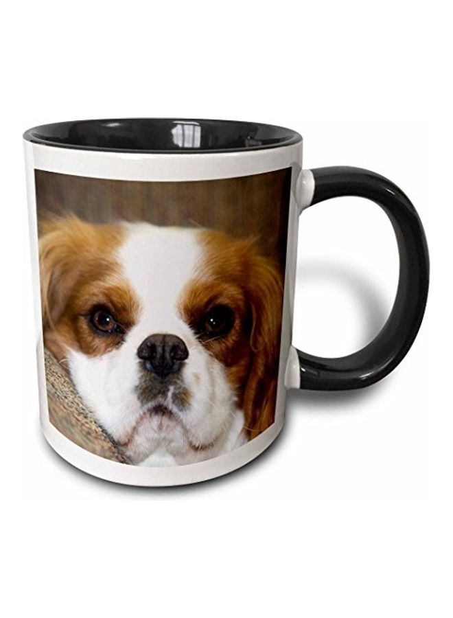 3DROSE Dog Printed Mug Black/Brown/White