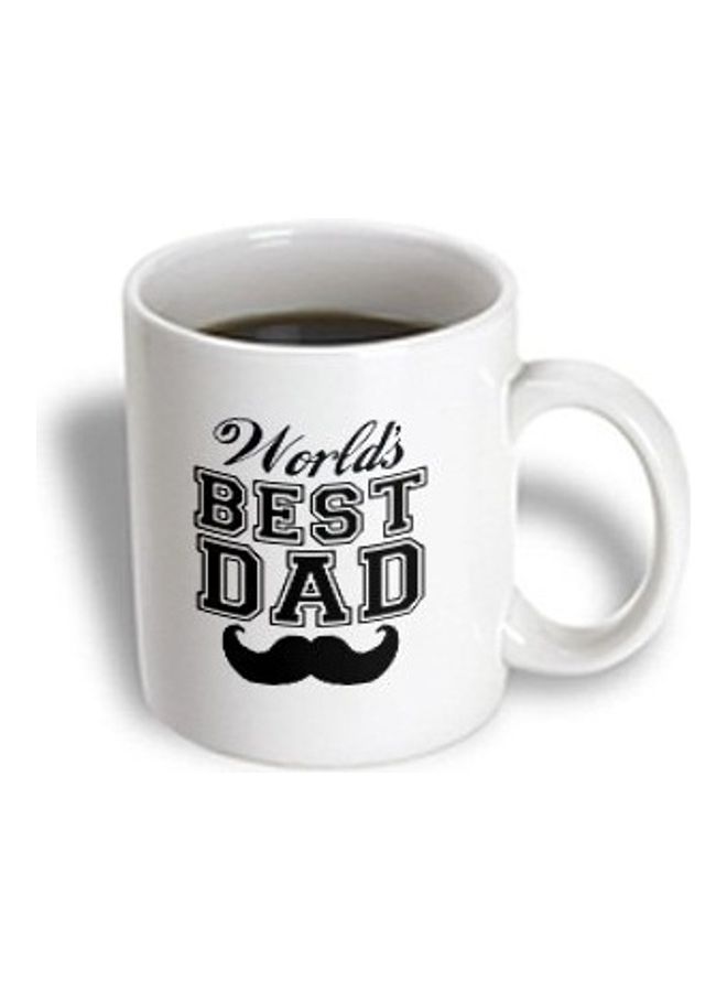 3Dروز مج من السيراميك بطبعة أبيض/ أسود - Image 3