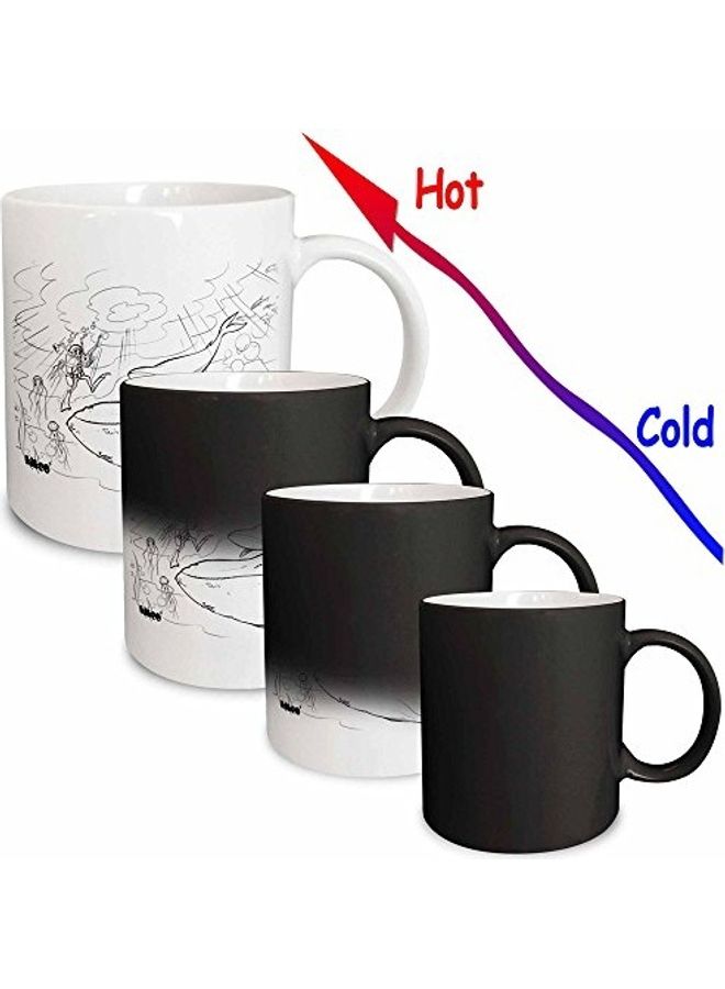 3DROSE Magic Transforming Mug White/Black - Image 2