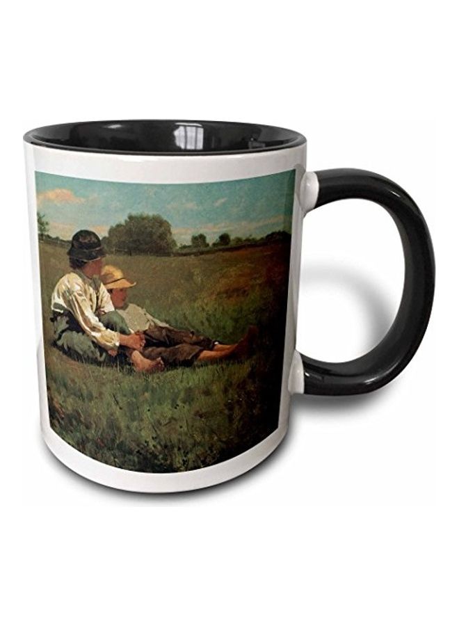 3Dروز مج من السيراميك بطبعة متعدد الألوان