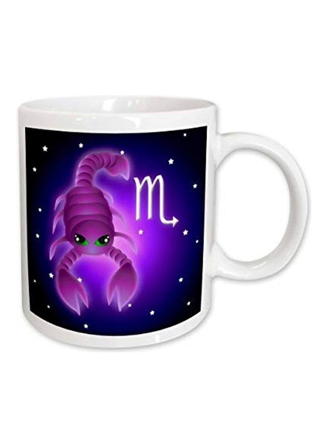 3DROSE Cute Astrology Scorpio Zodiac Sign Scorpion Mug Multicolour - Image 1