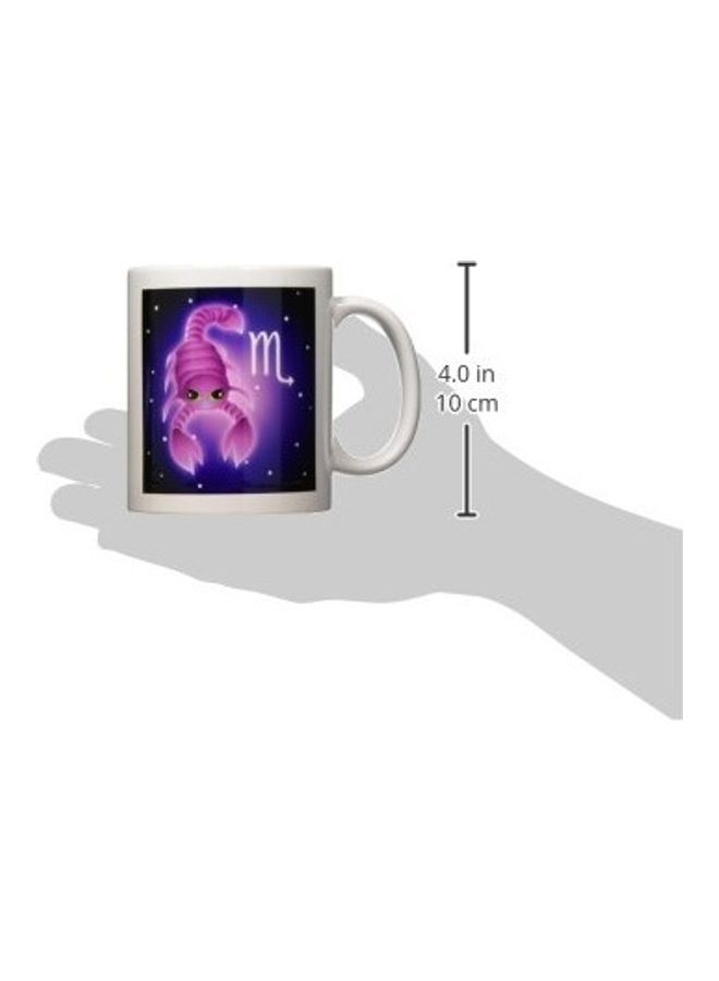 3DROSE Cute Astrology Scorpio Zodiac Sign Scorpion Mug Multicolour - Image 2