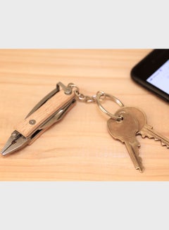 KIKKERLAND Multi-Used Key Ring Brown/Silver  - Image 1