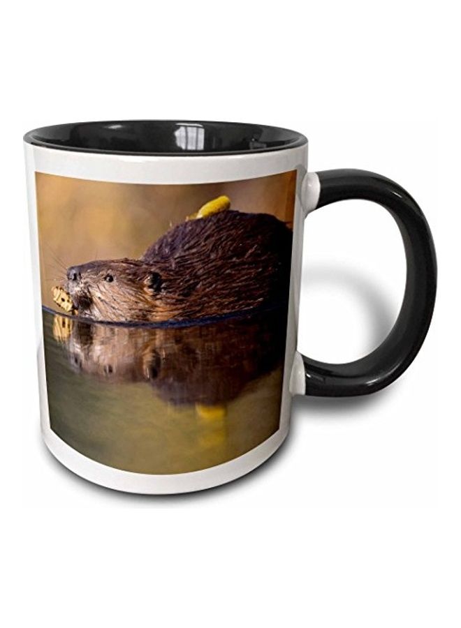 3Dروز مج من السيراميك بطبعة متعدد الألوان