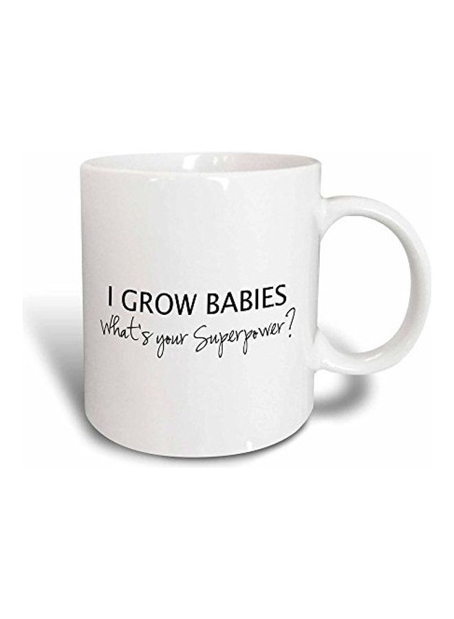 3DROSE I Grow Babies Mug Black/White - Image 1