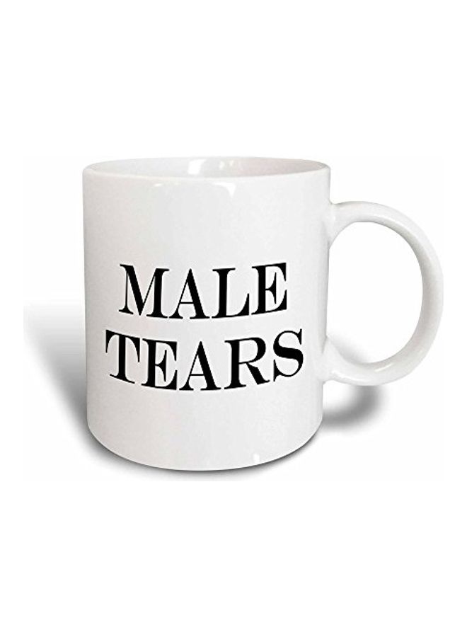 3DROSE Male Tears Printed Magic Transforming Mug White/Black - Image 1