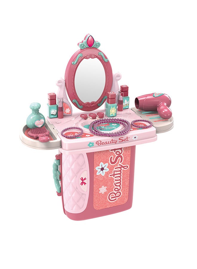 XIONG CHENG Lightweight Compact Pretend Beauty Dresser Vanity Makeup Play Set For Girls  - Image 1