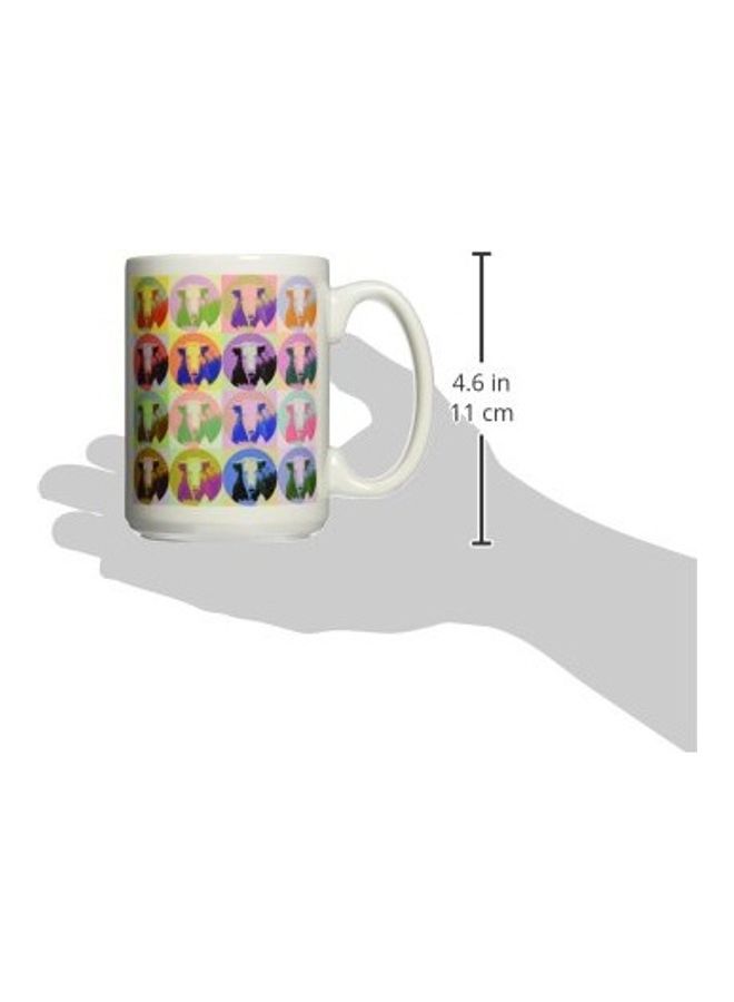 3DROSE Cartoon Cow Pop Art Mug Multicolor  - Image 2