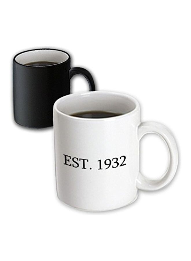 3DROSE Established in 1932 - Color Transforming Mug Black/White - Image 2