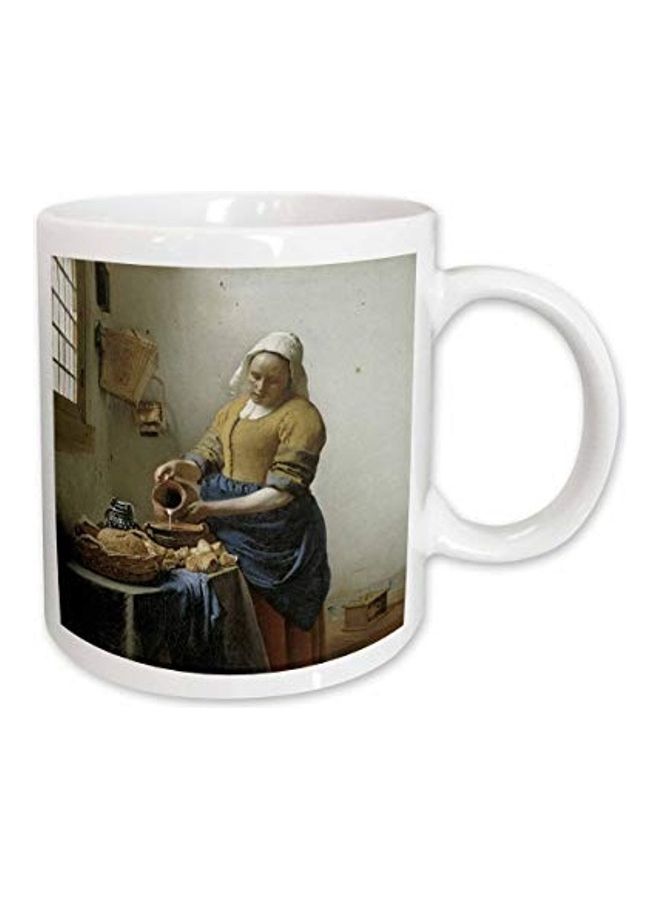 3Dروز مج قهوة بطبعة رسمة ثلاثية الأبعاد متعدد الألوان - Image 1