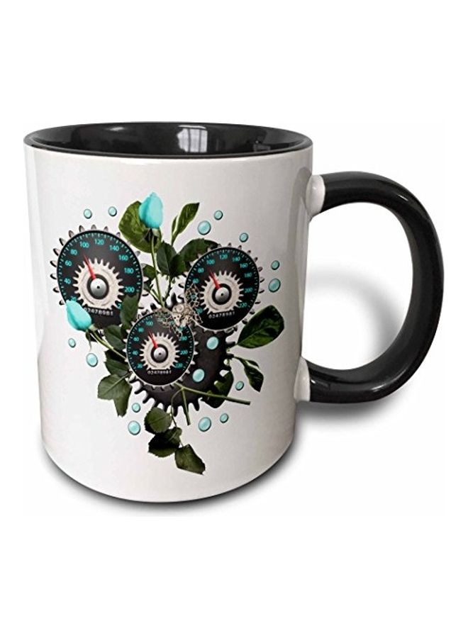 3Dروز مج من السيراميك بطبعة متعدد الألوان