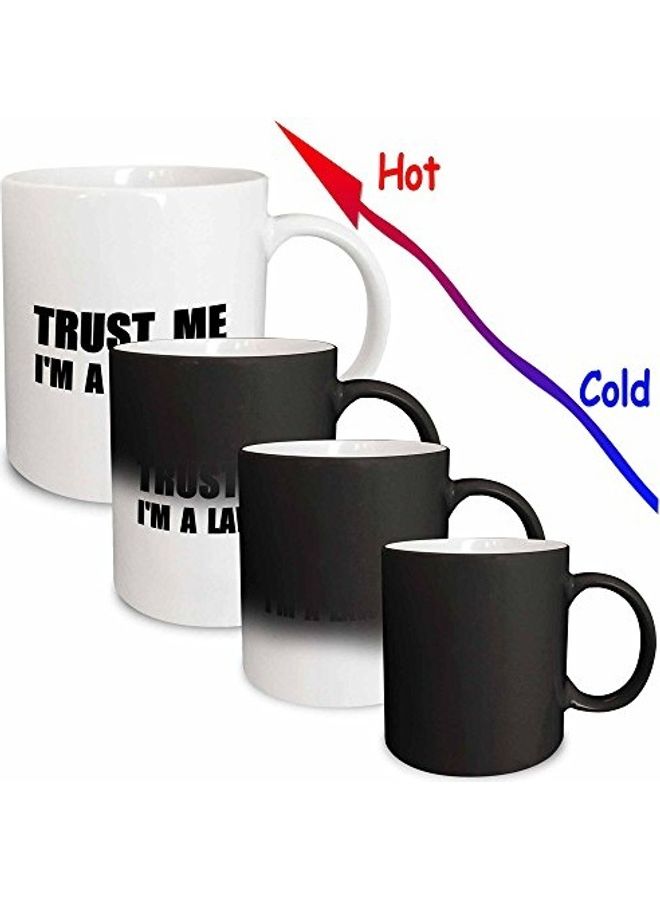 3DROSE Trust Me I'm A Lawyer Printed Mug White/Black - Image 2