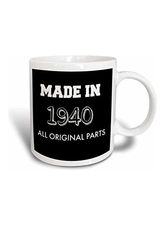 3DROSE Printed Ceramic Mug Black/White