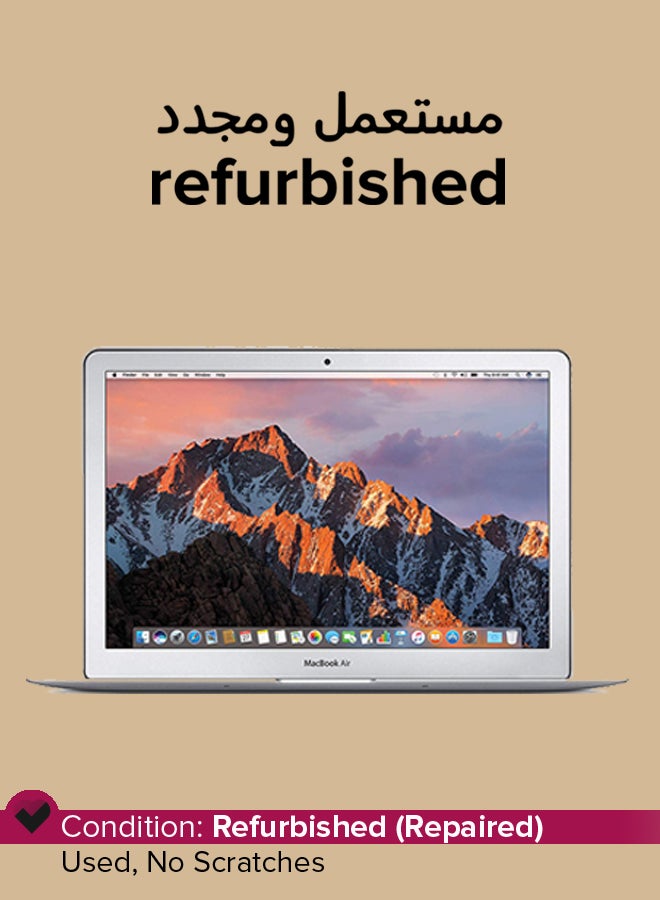 Apple - Refurbished - Macbook Air A1466A (2017) With 13-Inch Display, Intel Core i5 Processor/5th Gen/8GB RAM/256GB SSD Storage/Intel HD Graphics silver English/Arabic silver - Image 1