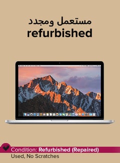 Refurbished - Macbook Pro A1502 (2015) With 13-Inch Display, Core i7 Processor/5th Gen/16GB RAM/256GB SSD Storage/Intel Integrated HD Graphics silver English/Arabic silver English/Arabic silver