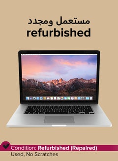 Apple Refurbished - Macbook Pro A1398 (2015) With 15.4-Inch Display,Intel Core i7 Processor/4th Gen/16GB RAM/256GB SSD/Intel 5200 Pro Graphics English/Arabic Silver  - Image 1