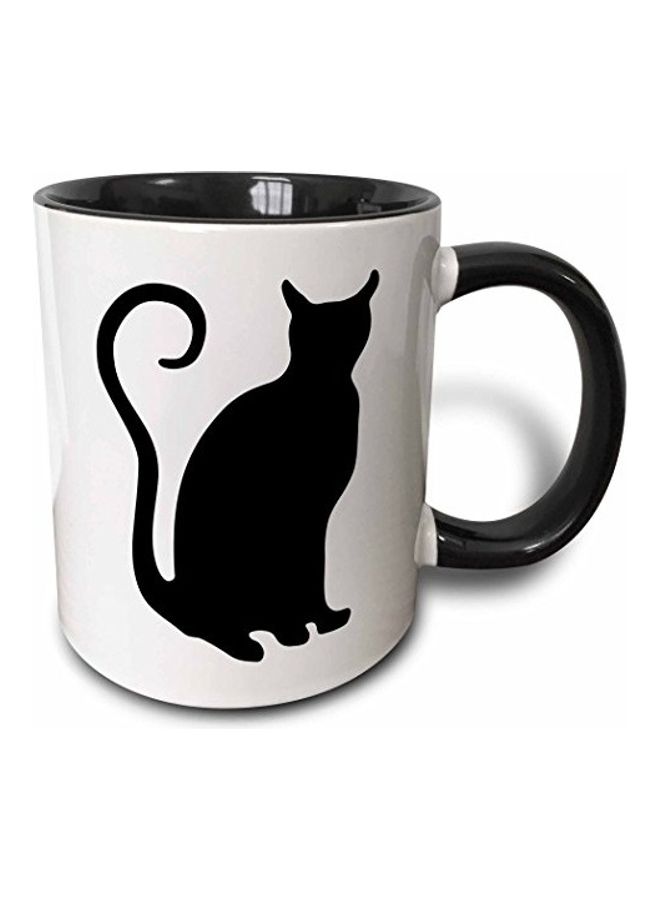 3DROSE 3D Painted Coffee Mug White/Black