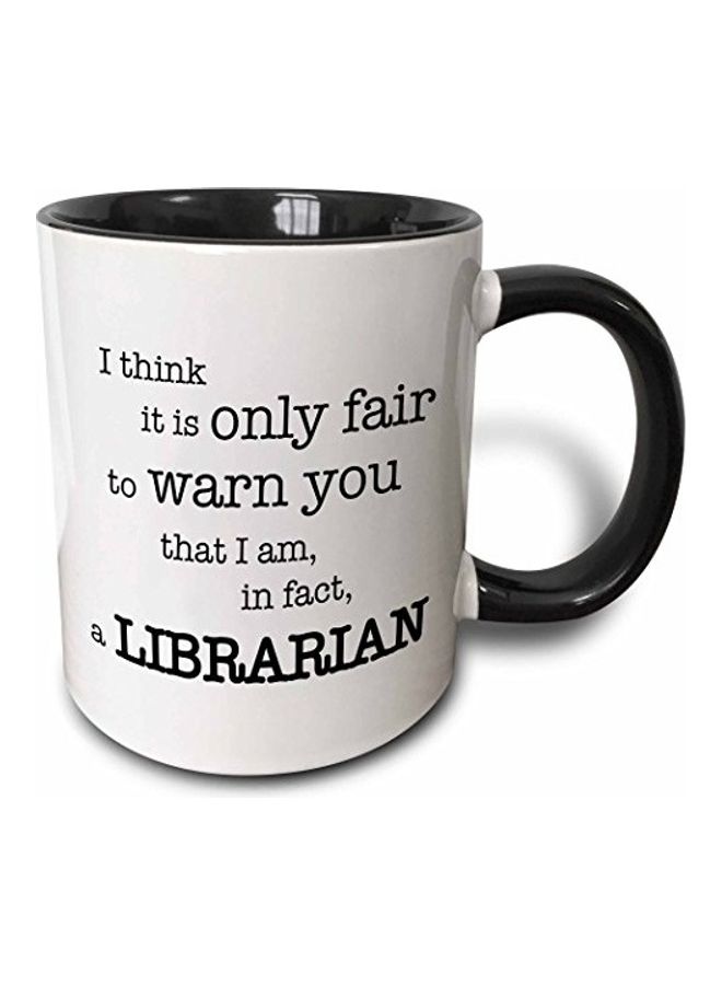 3Dروز مج قهوة بطبعة رسمة ثلاثية الأبعاد أبيض/ أسود