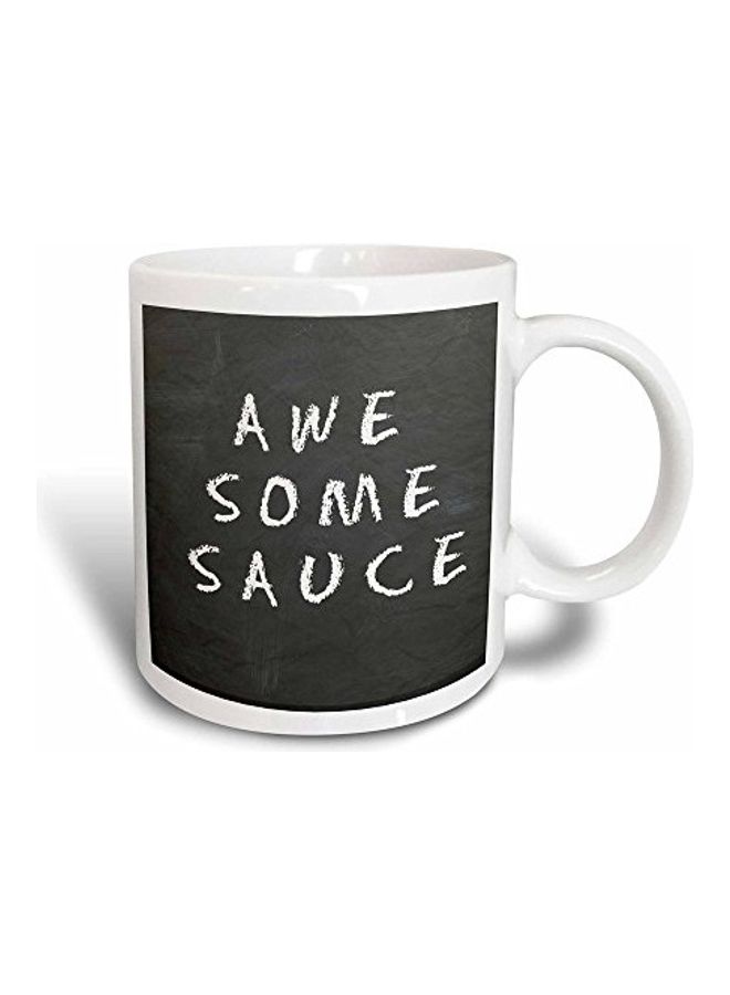 3DROSE 3D Painted Coffee Mug Black/White