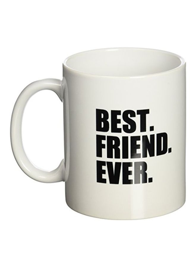 3DROSE Best Friend Ever Gifts Ceramic Mug White/Black - Image 2