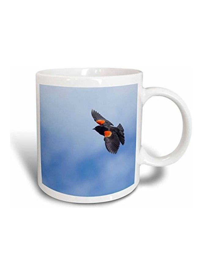 3DROSE Winged Bird Displaying In Fight Printed Coffee Mug Multicolour