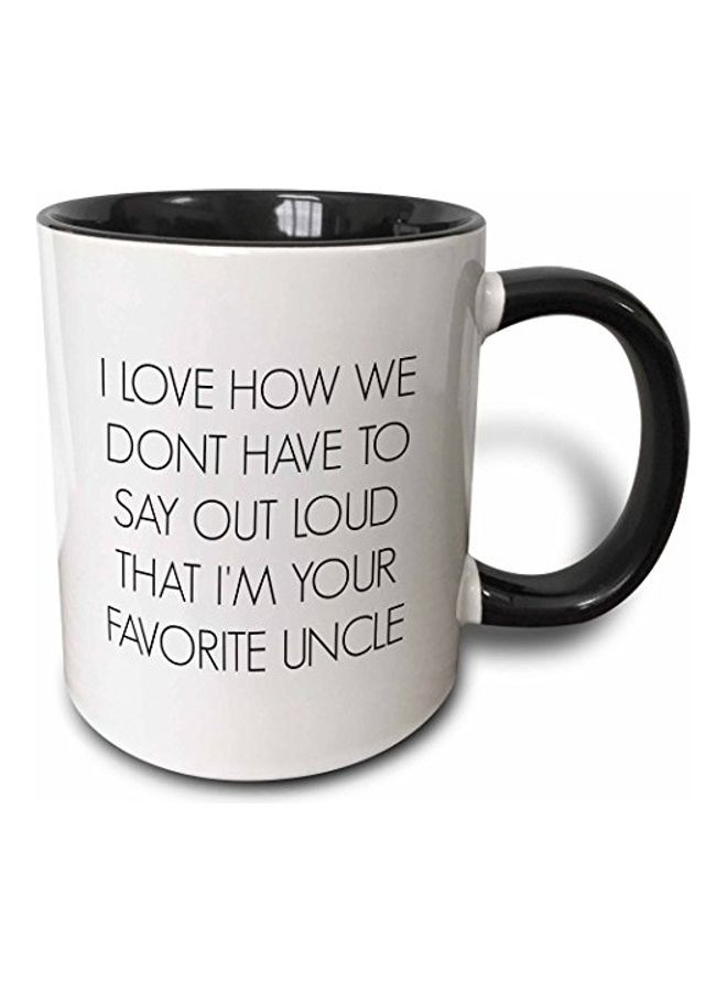 3Dروز مج مطبوع عليه اقتباس أبيض/ أسود