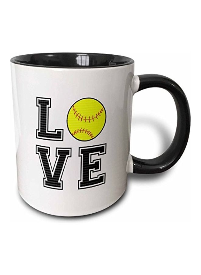 3DROSE Print Of Love Volleyball Mug Multicolour
