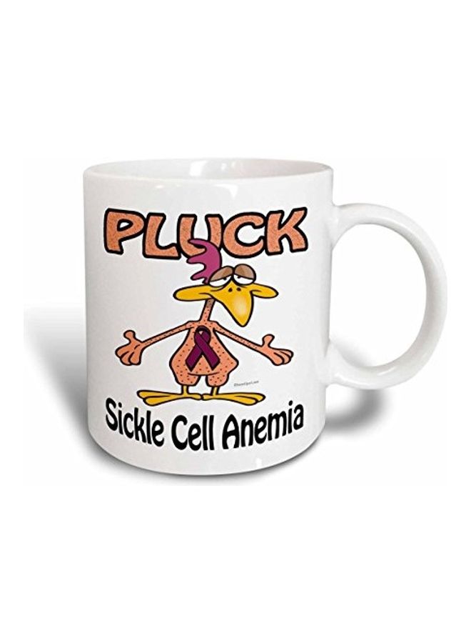 3DROSE Chicken Pluck Sickle Cell Anemia Awareness Ribbon Design Mug Multicolour 