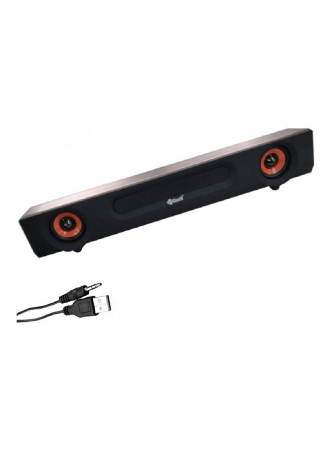Kisonli - Mini USB AUX Super Bass Subwoofer Speaker i-530 Black - Image 1
