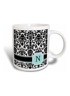 3DROSE Letter N Printed Mug Multicolour 