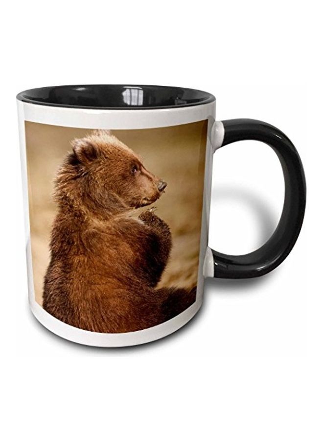 3DROSE 3D Painted Coffee Mug brown/Black/White