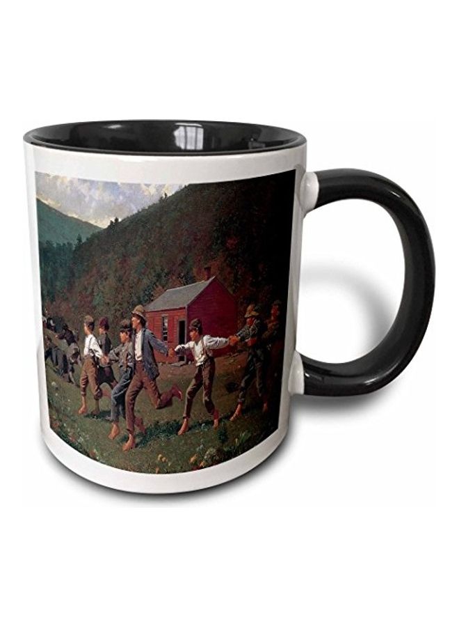 Snap The Whip By Winslow Homer Mug Black