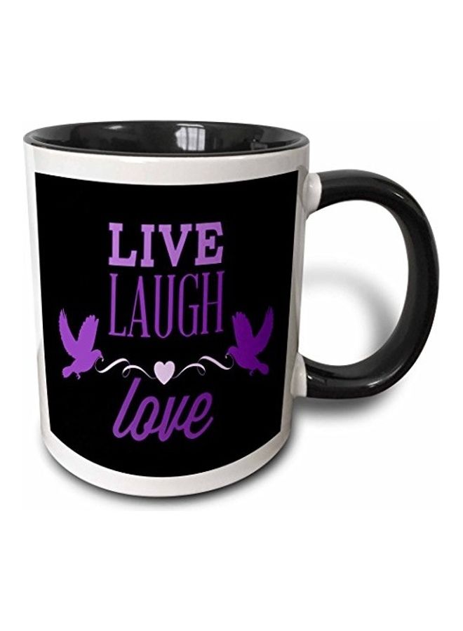 3DROSE Live Laugh Love Mug Multicolour