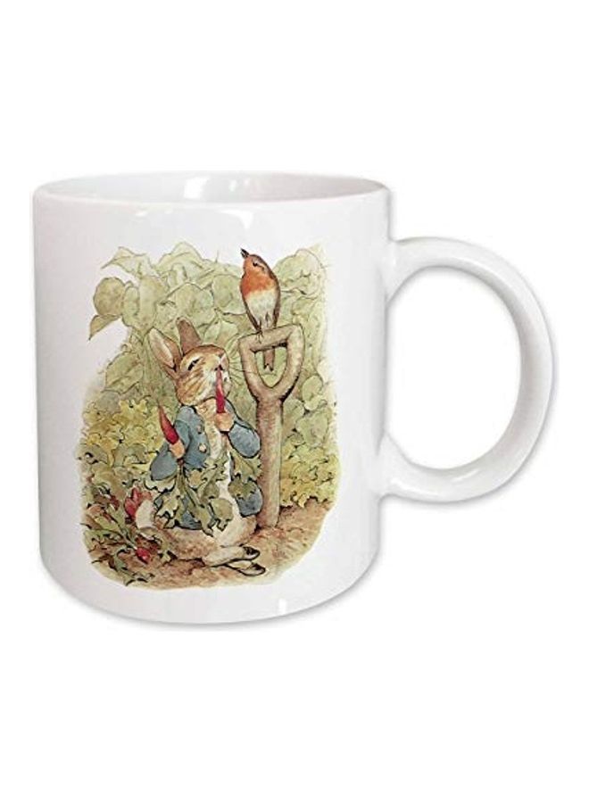 3Dروز مج بطبعة أرنب في الحديقة متعدد الألوان - Image 1